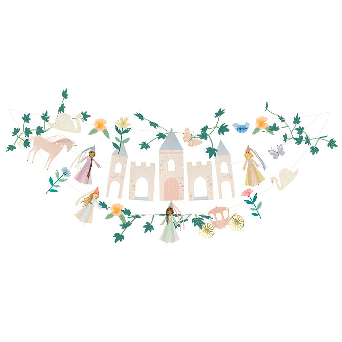 Prinses slinger koets prinsessen zwanen fee unicorn eenhoorn kasteel sprookjes verjaardag