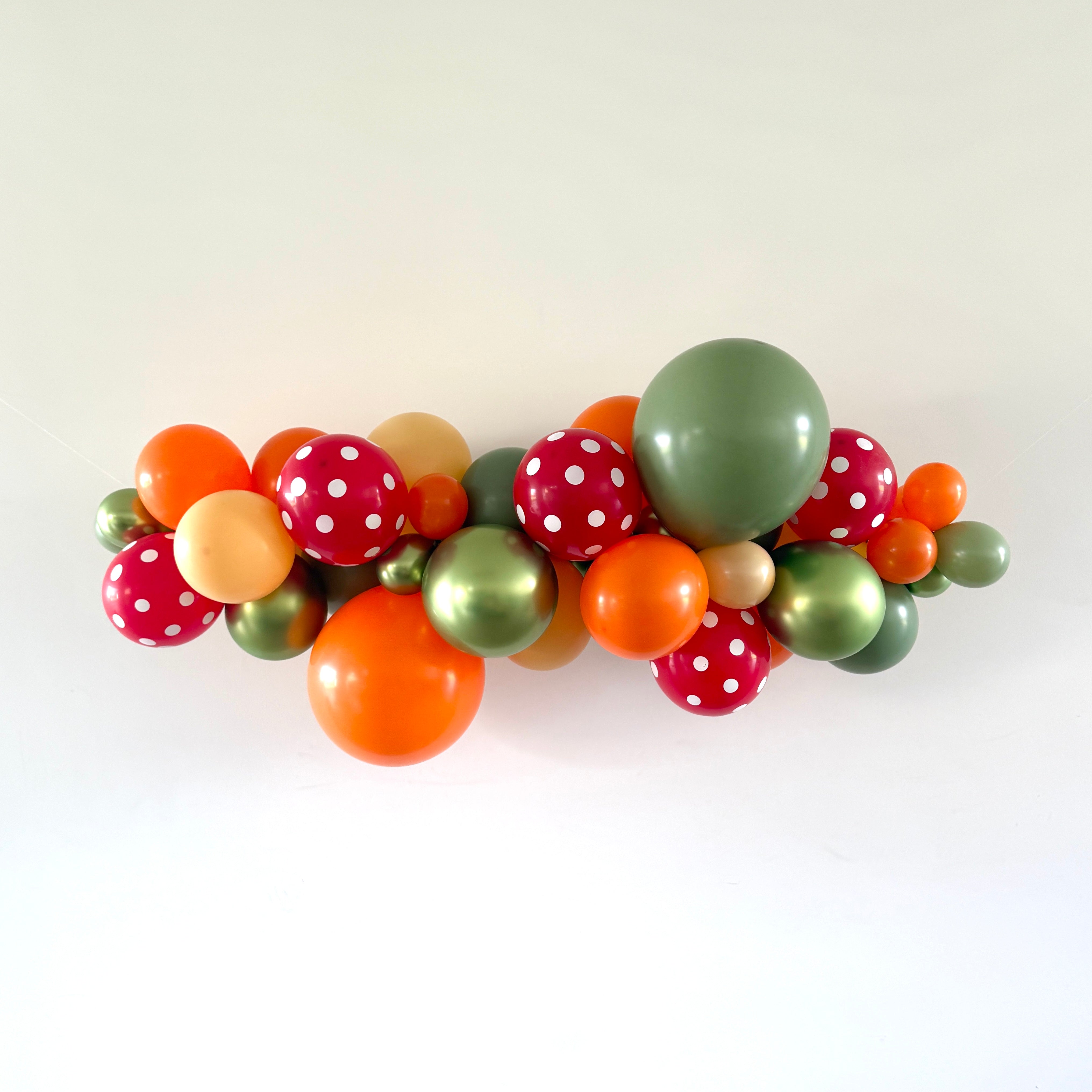 ballonslinger ballonnenboog paddenstoelen mushroom deco decoratie feestversiering verjaardag