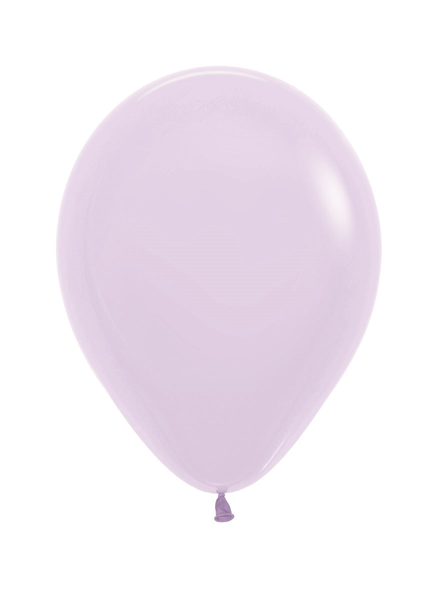 100 pastel paarse ballonnen - 25cm