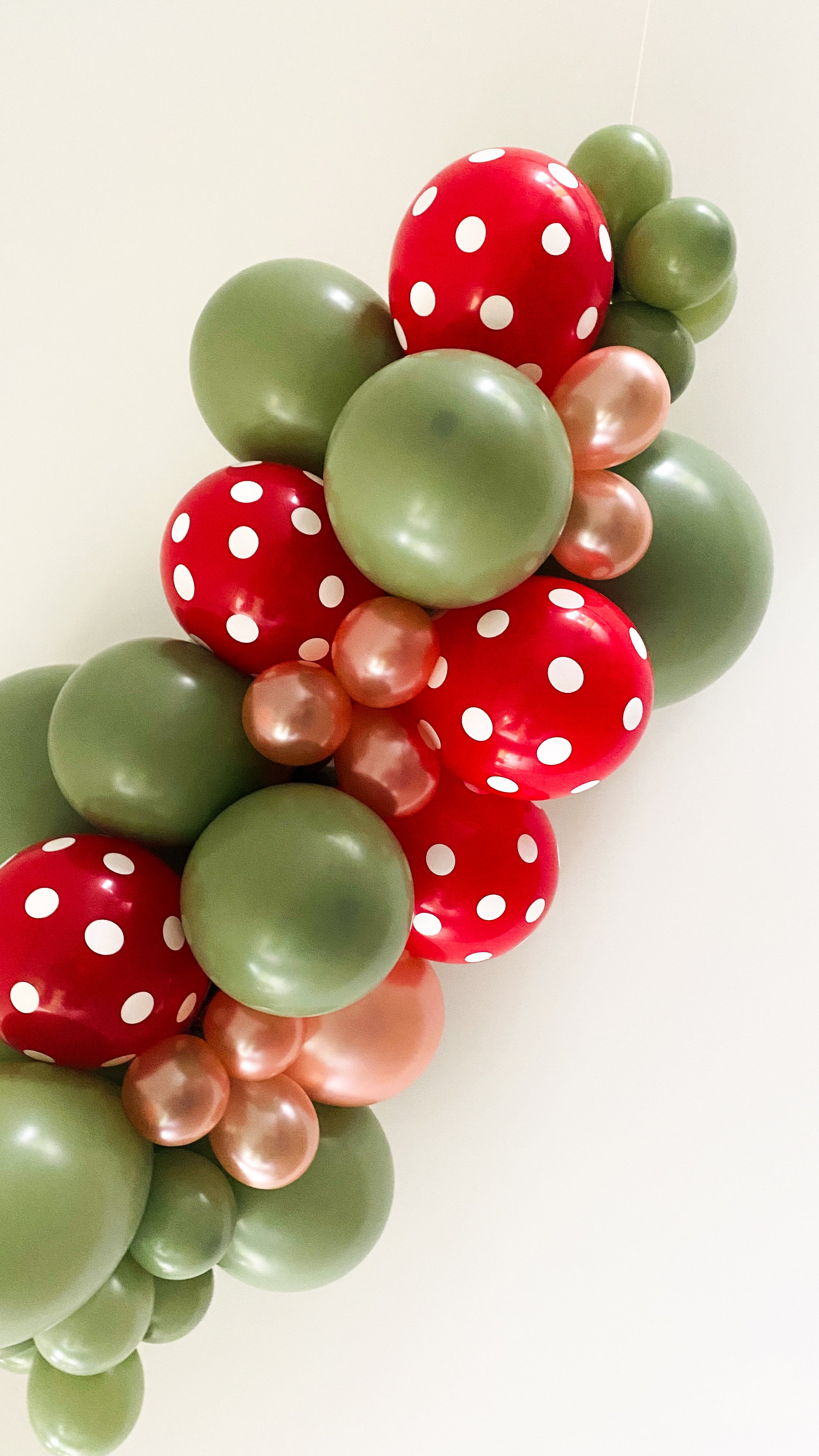 ballonslinger ballonnenboog balloongarland mushroom paddenstoelen aardbeien feest deco party