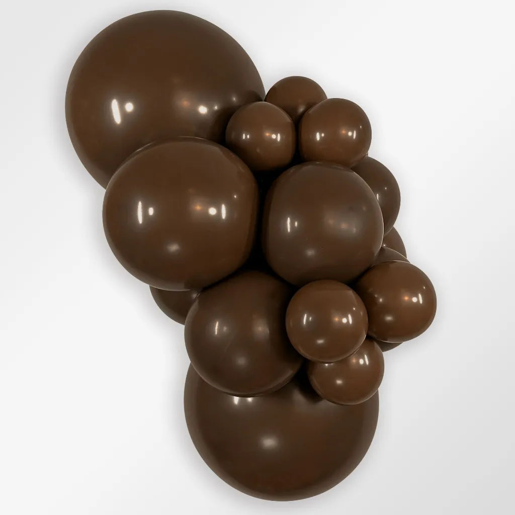 Ballon donker bruin chocolade