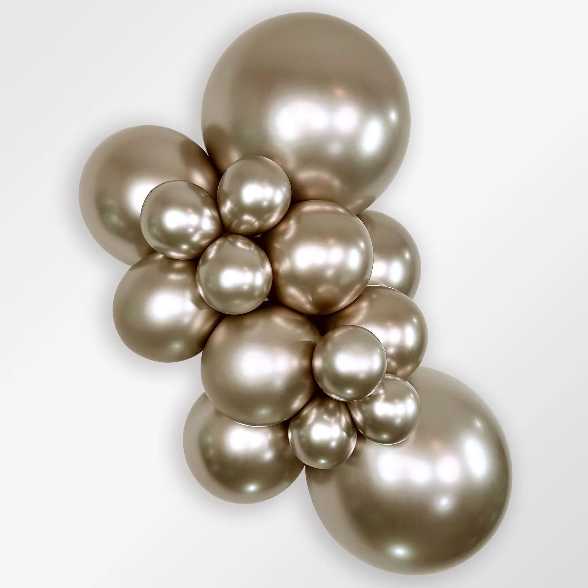 Ballon metallic champagne licht goud