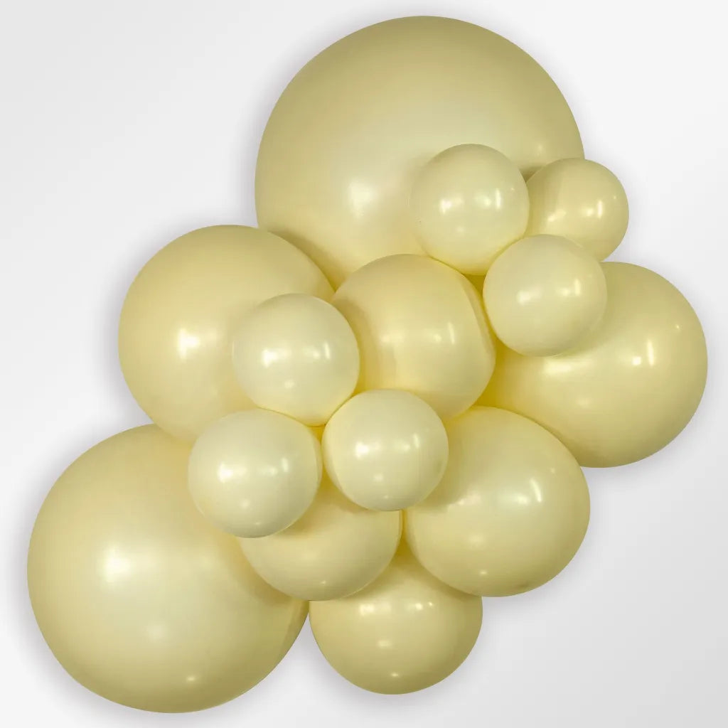 Ballon pastel geel ballonnen feest deco decoratie