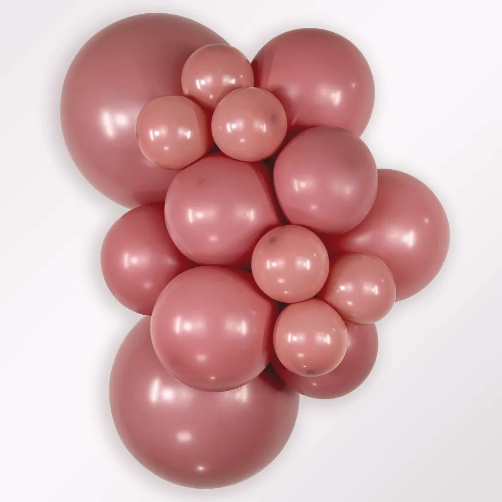 Ballonnen rosewood warm roze oud roze