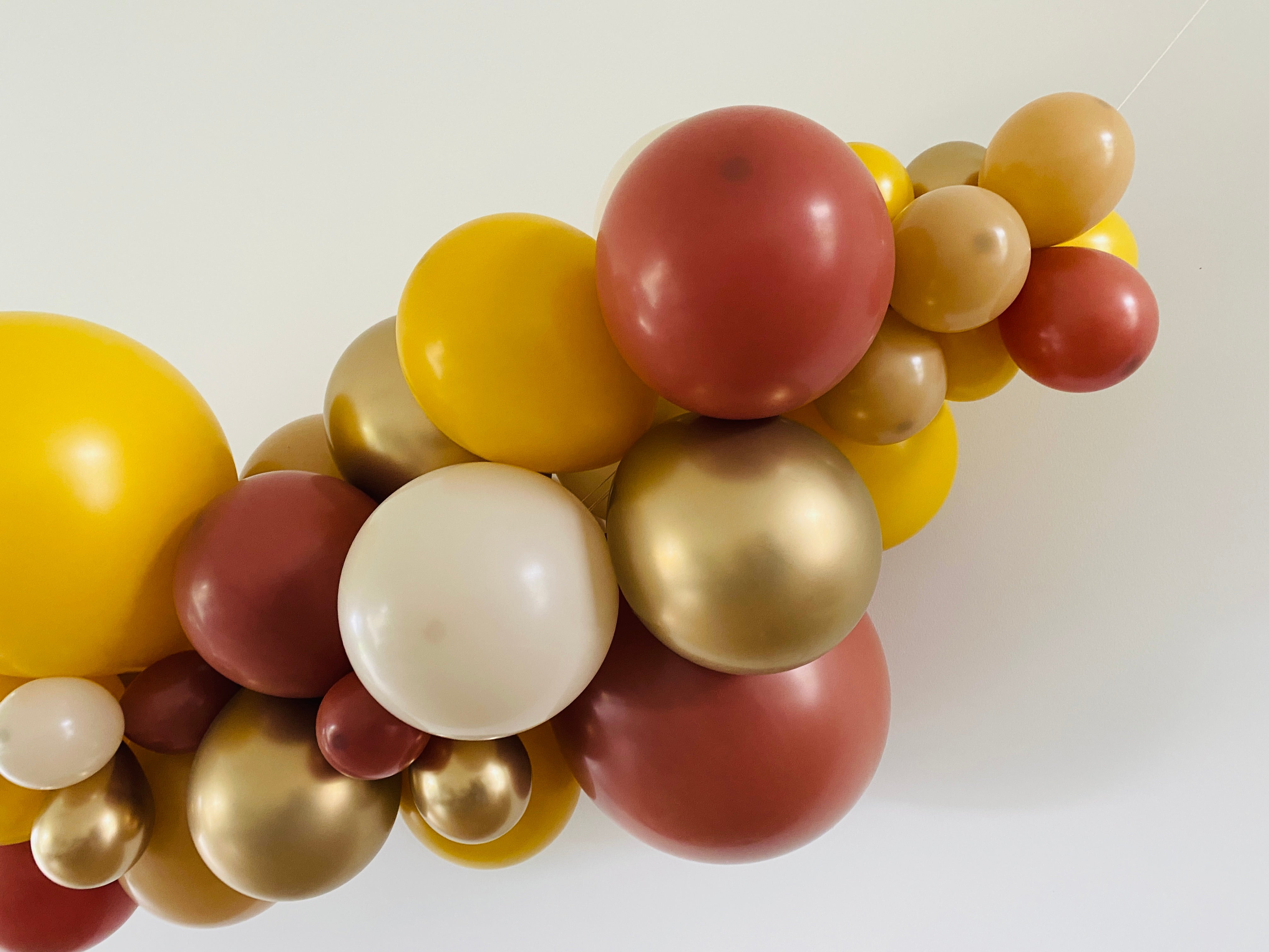 Ballonslinger ballonnenboog balloongarland Mustard Terracotta.jpg