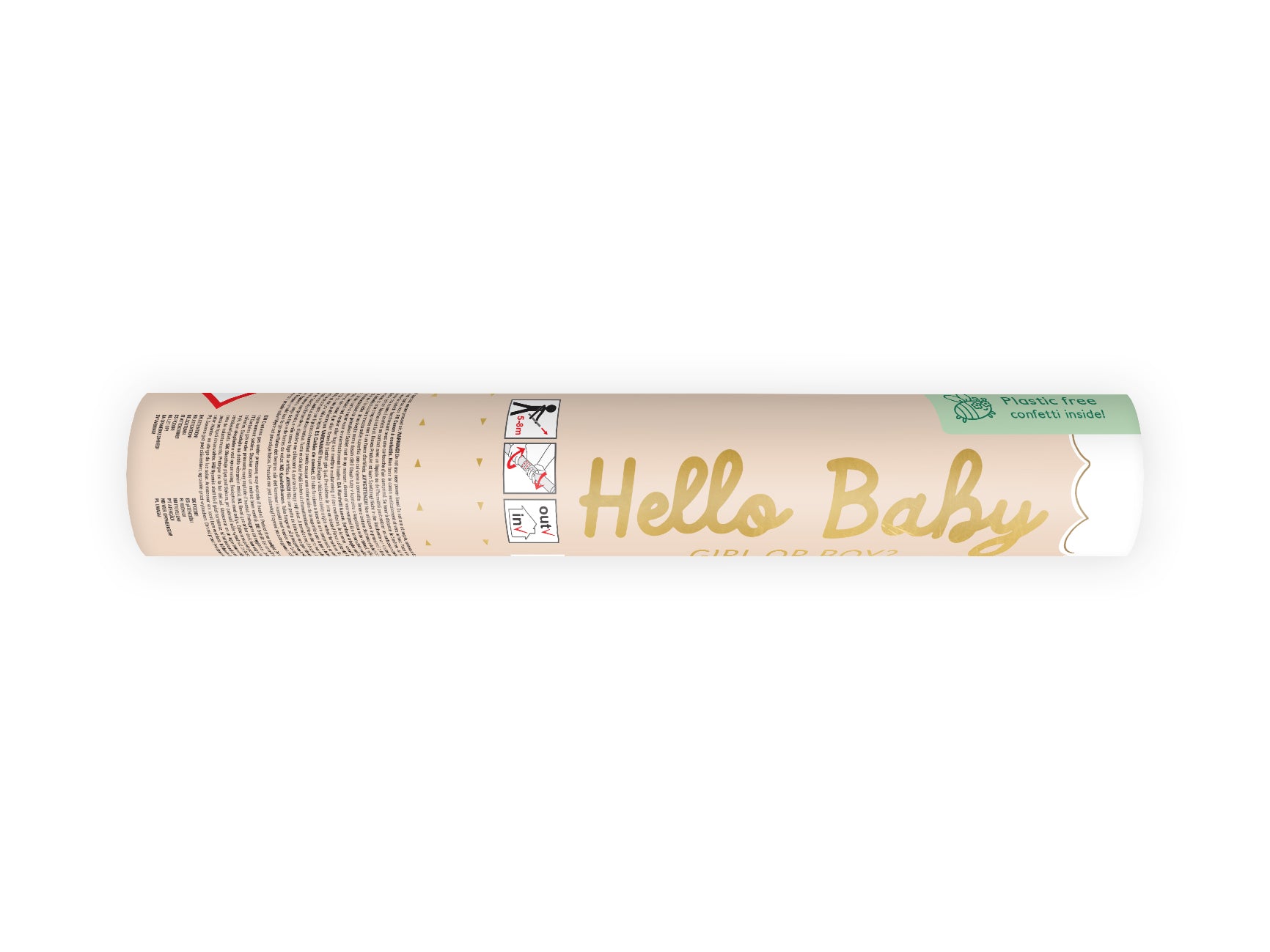 CONFETTI KANON BLAUW VLINDERS FEEST JONGEN GENDER REVEAL