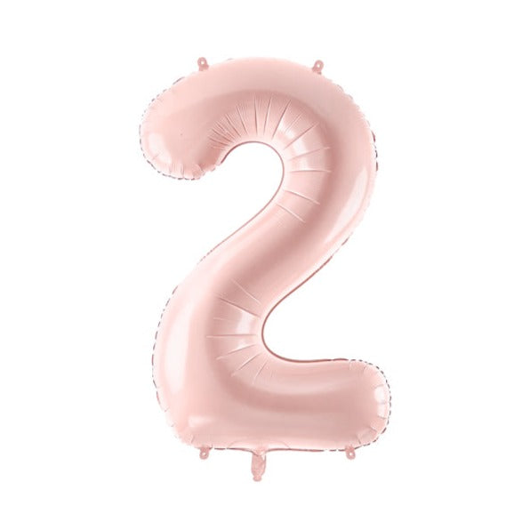 folieballon cijfer nummer feest deco decoratie verjaardag leeftijd roze