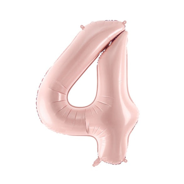 folieballon cijfer nummer feest deco decoratie verjaardag leeftijd roze