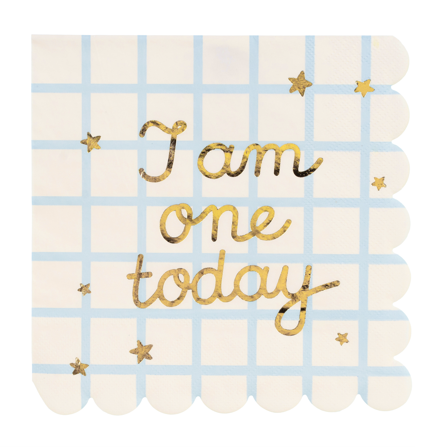 I am one today servetten feest deco decoratie eerste verjaardag