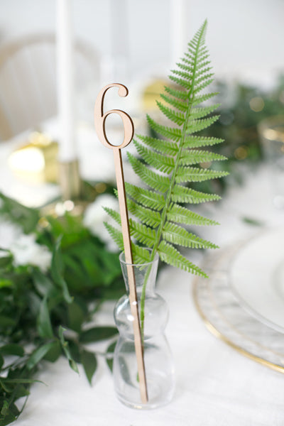 Tafelnummers hout laser huwelijk communie feest