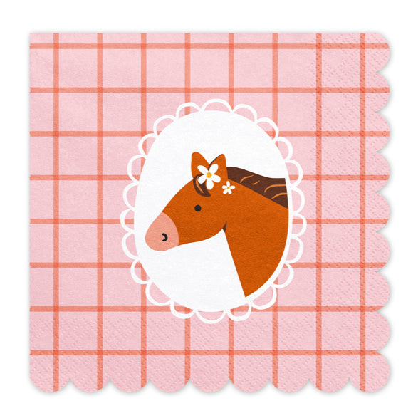 Servetten paard - 12 stuks
