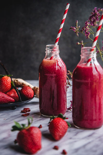 rietjes rood fel rood deco verjaardag drankje feest