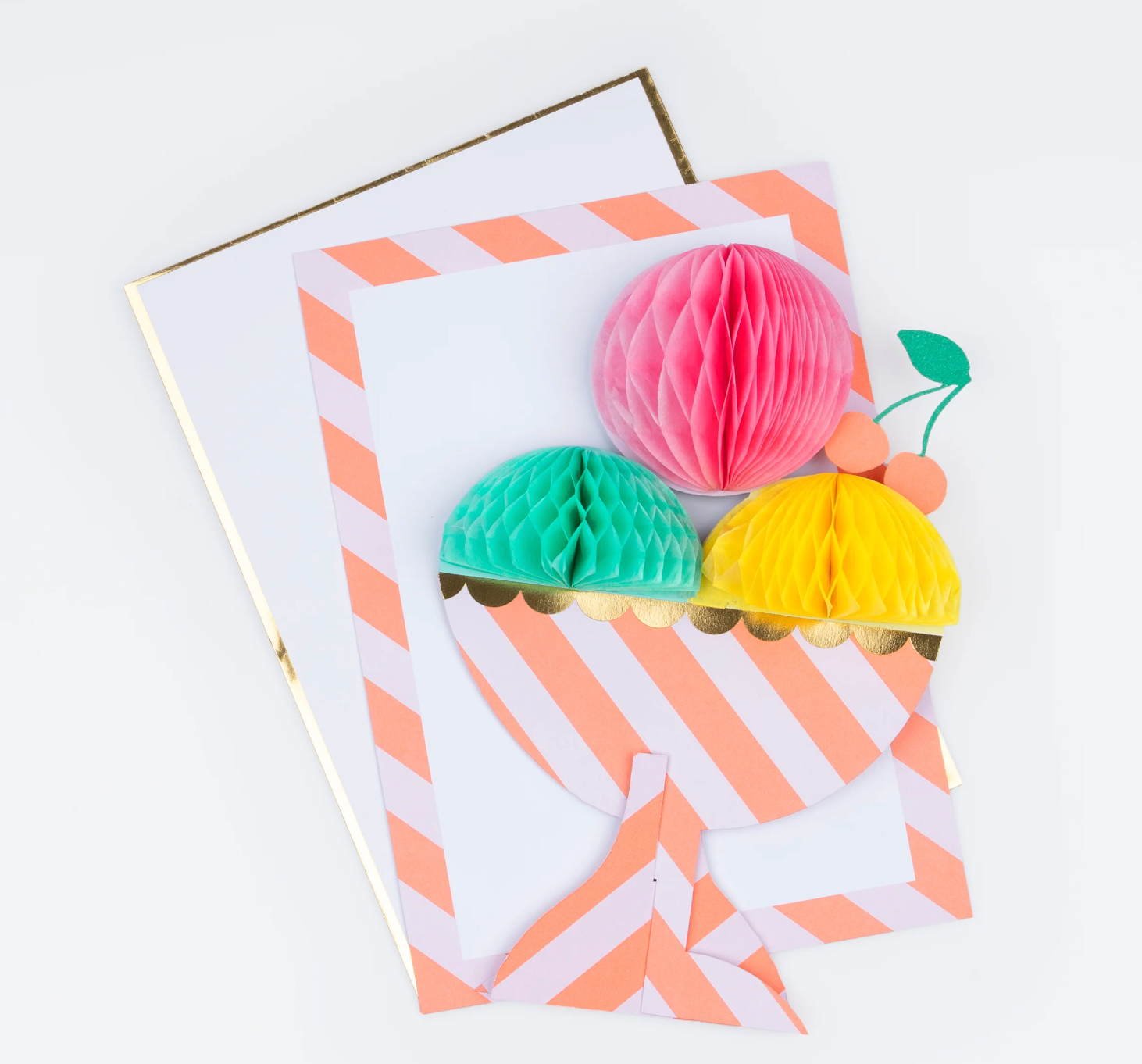 Ijsjes / ijscoupe kaart / decoratie centerpiece - 50,8cm (kopie)