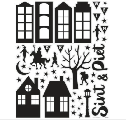 Raamstickers Sinterklaas