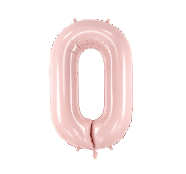 folieballon cijfer nummer feest deco decoratie verjaardag leeftijd roze