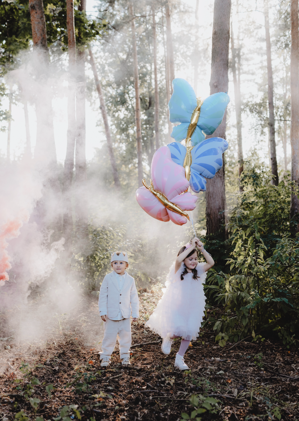XL Folieballon Vlinder groen roze blauw feest deco decoratie verjaardag