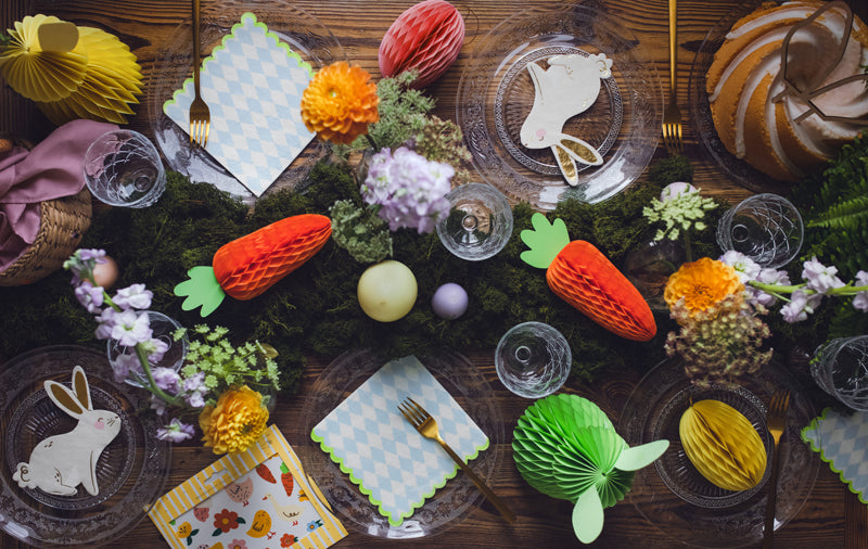 Honeycomb wortel konijnen peter rabbit pieter konijn pasen deco feest verjaardag