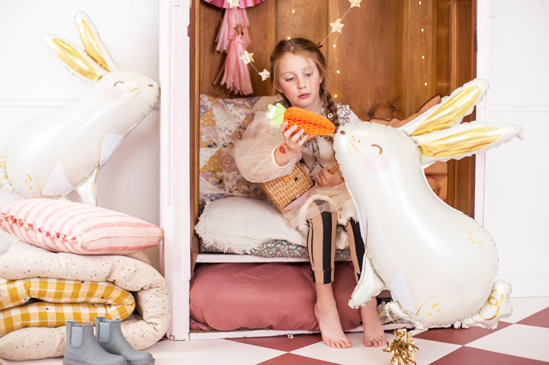 Honeycomb wortel konijnen peter rabbit pieter konijn pasen deco feest verjaardag