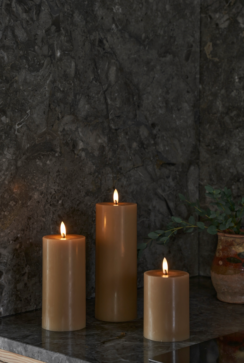 almond butter ester erik led kaarsen set deco decoratie herfst winter kerst cadeau