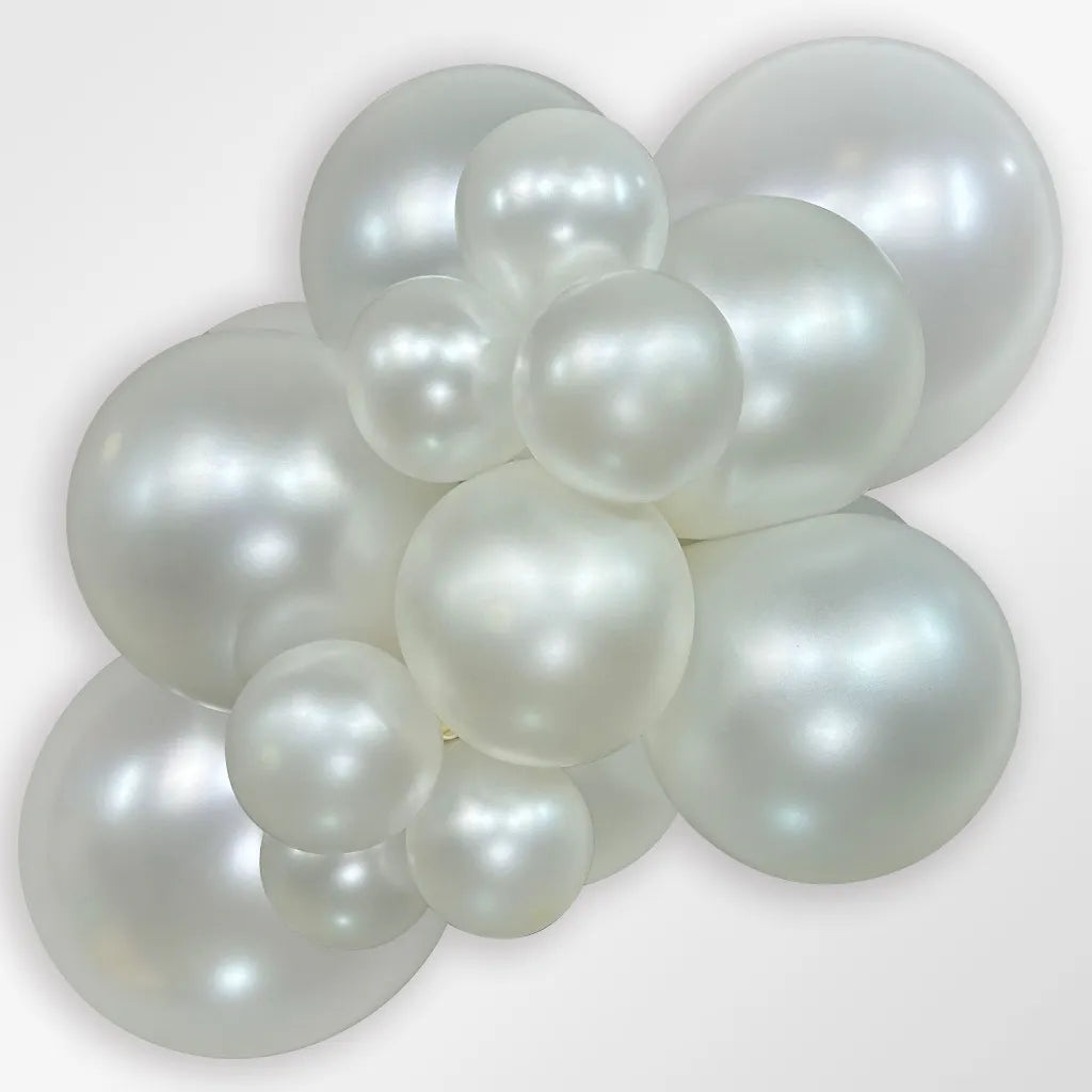 ballon parelmoer wit