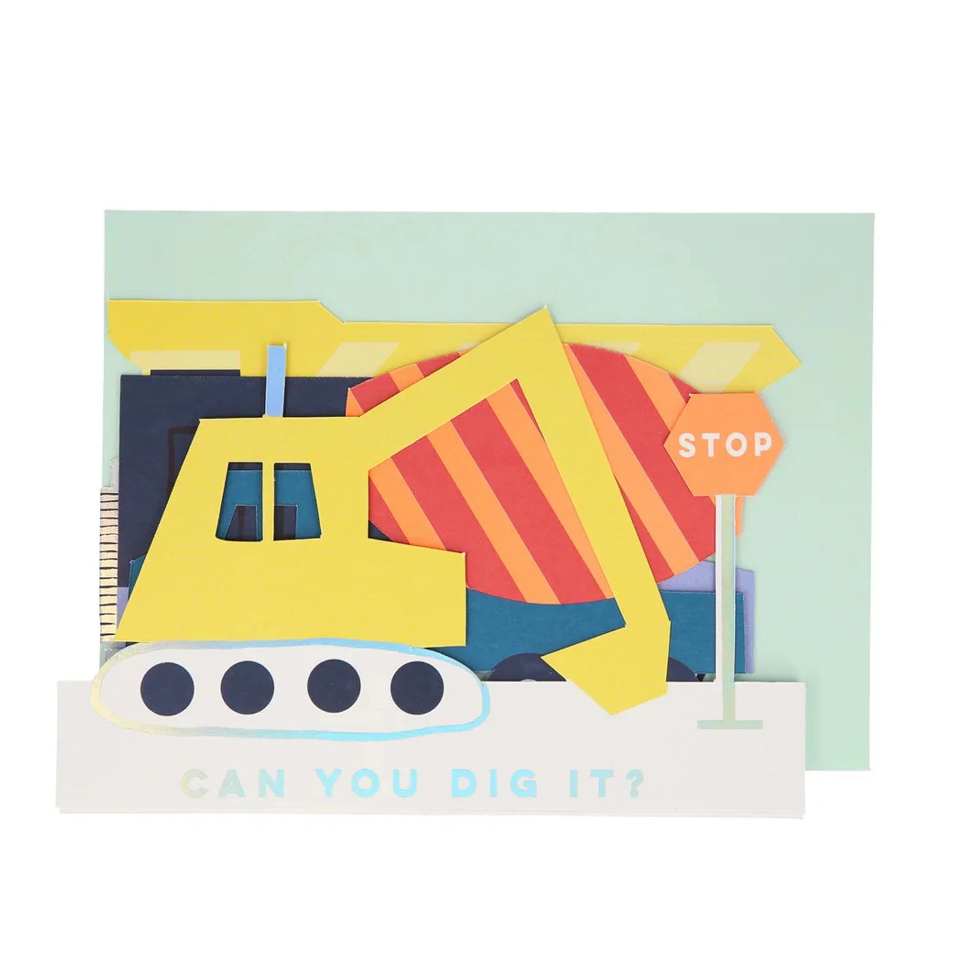 bouwvoertuigen kaart centerpiece