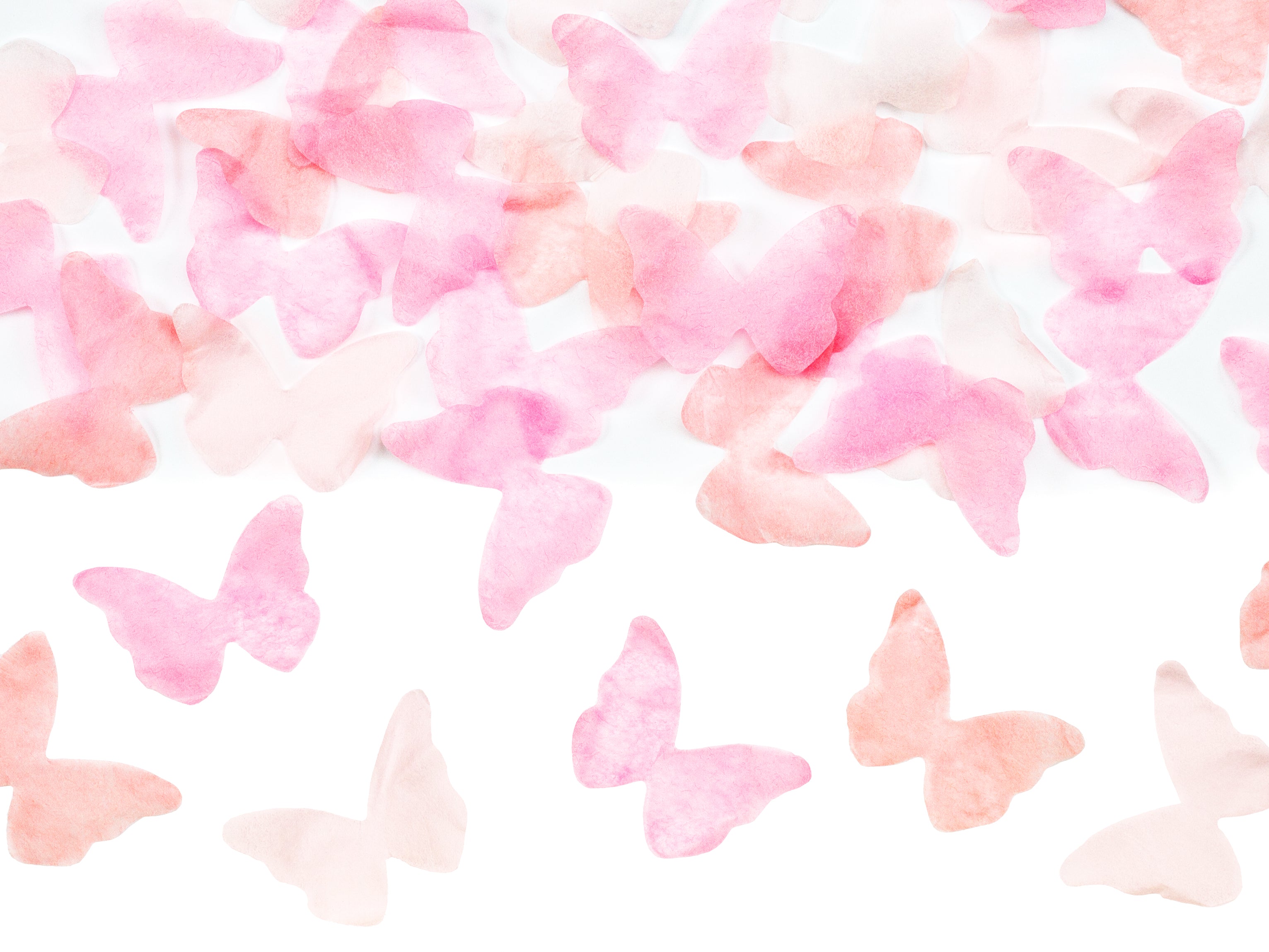 confetti kanon roze vlinders gender reveal feest deco decoratie baby meisje