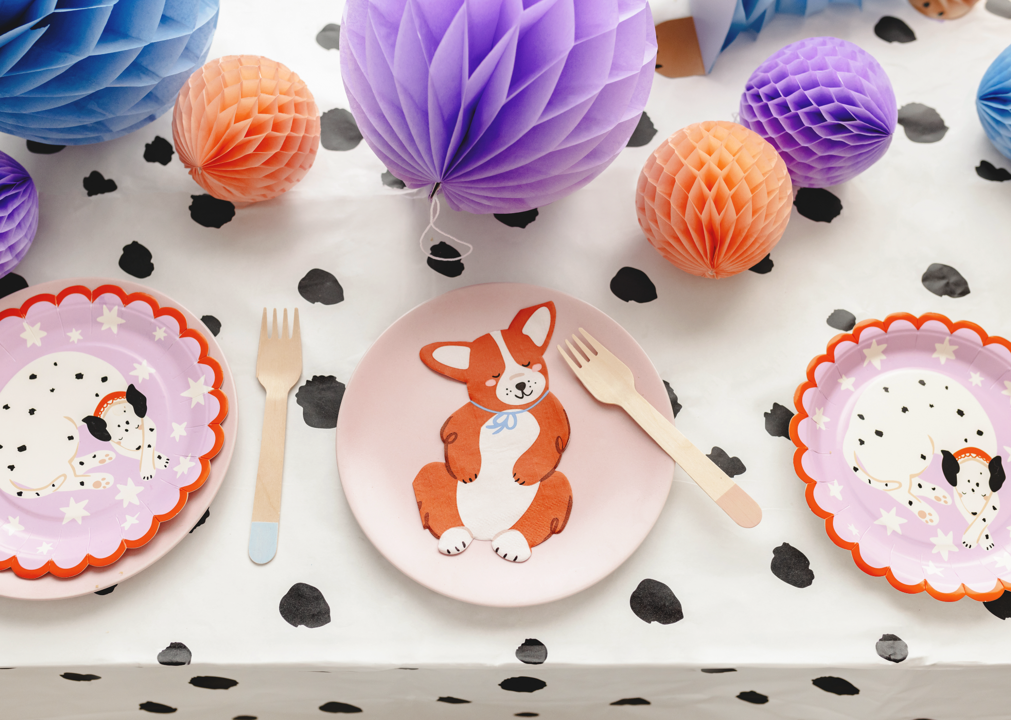 corgi puppy hond feest servetten decoratie verjjaardag