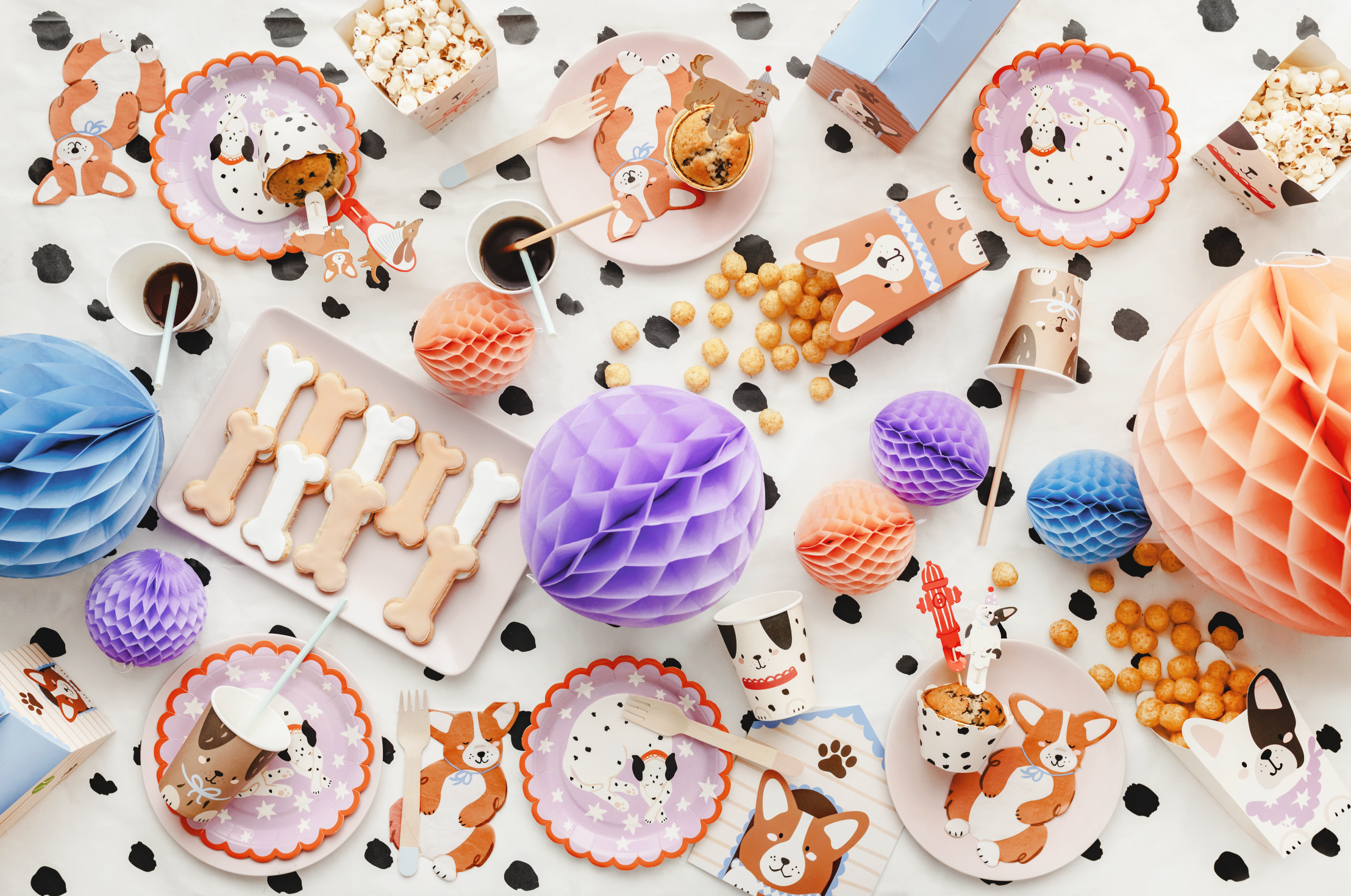corgi puppy hond feest servetten decoratie verjjaardag