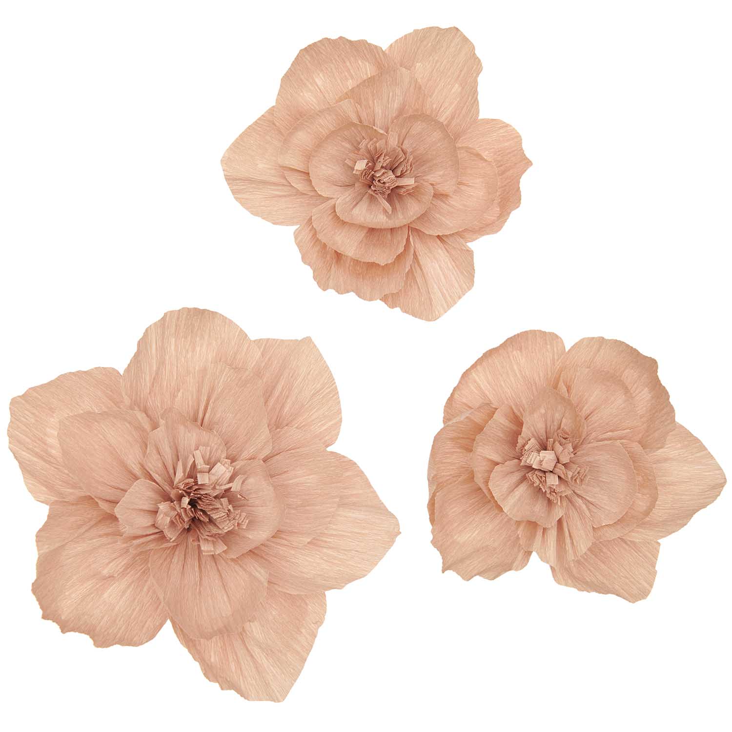crepe papieren bloemen bloesem oud roze feest deco decoratie kinderkamer