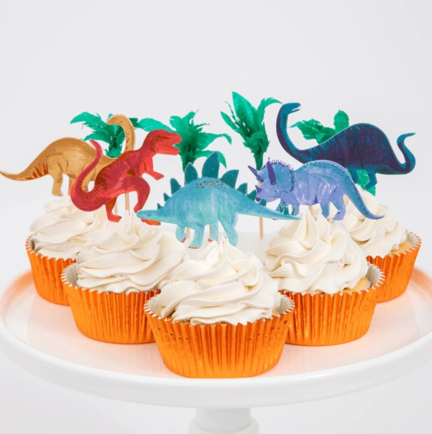 cupcake kit dino dinosaurus feest deco decoratie verjaardag