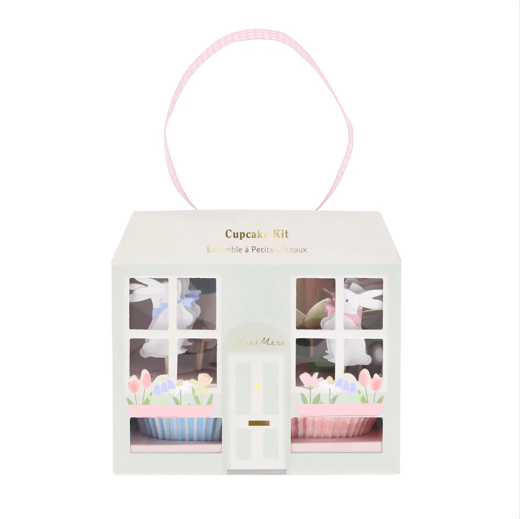 cupcake kit pasen feest decoratie lente konijnen kuikens bloemen vrolijk feest deco decoratie verjaardag