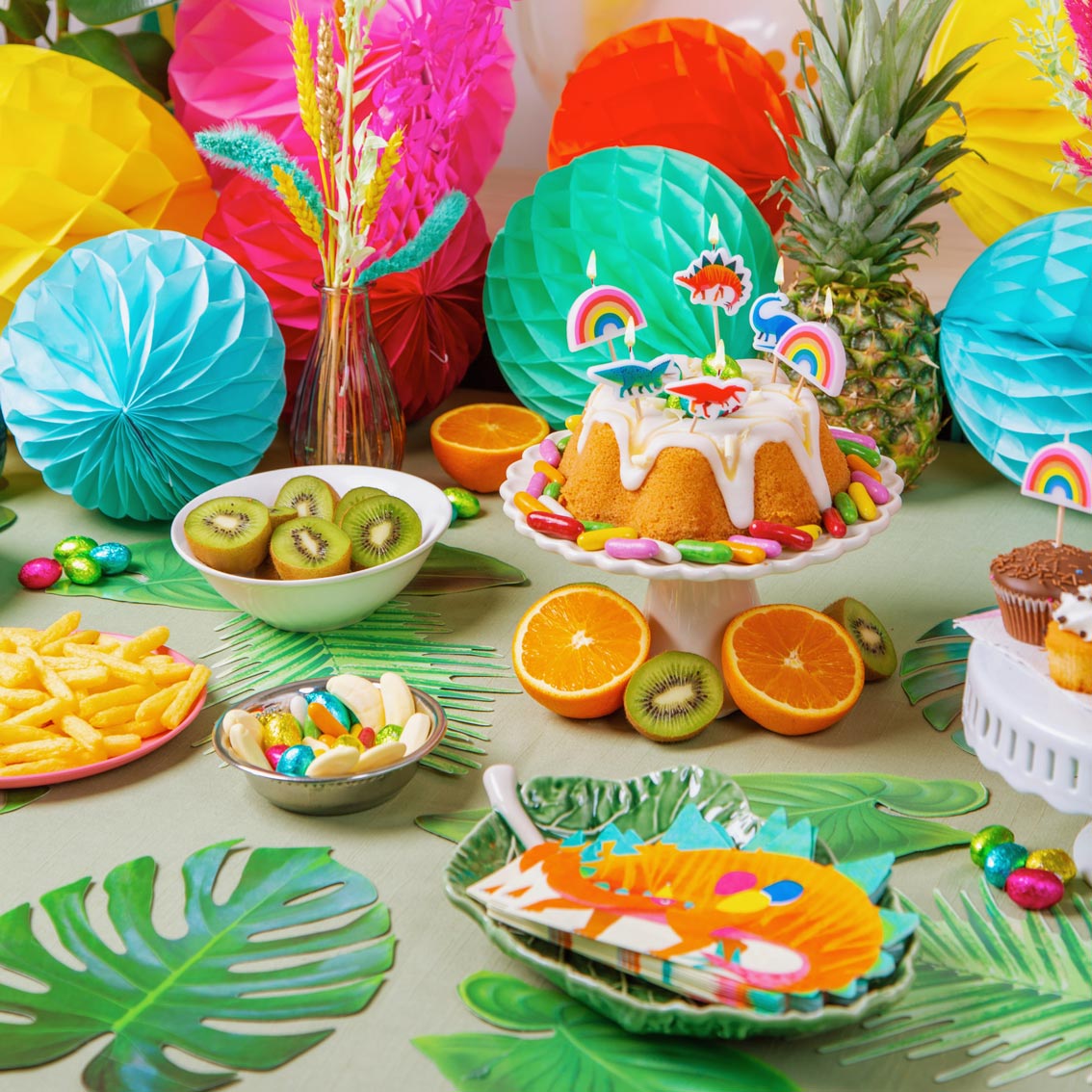 Servetten party dino - 16 stuks