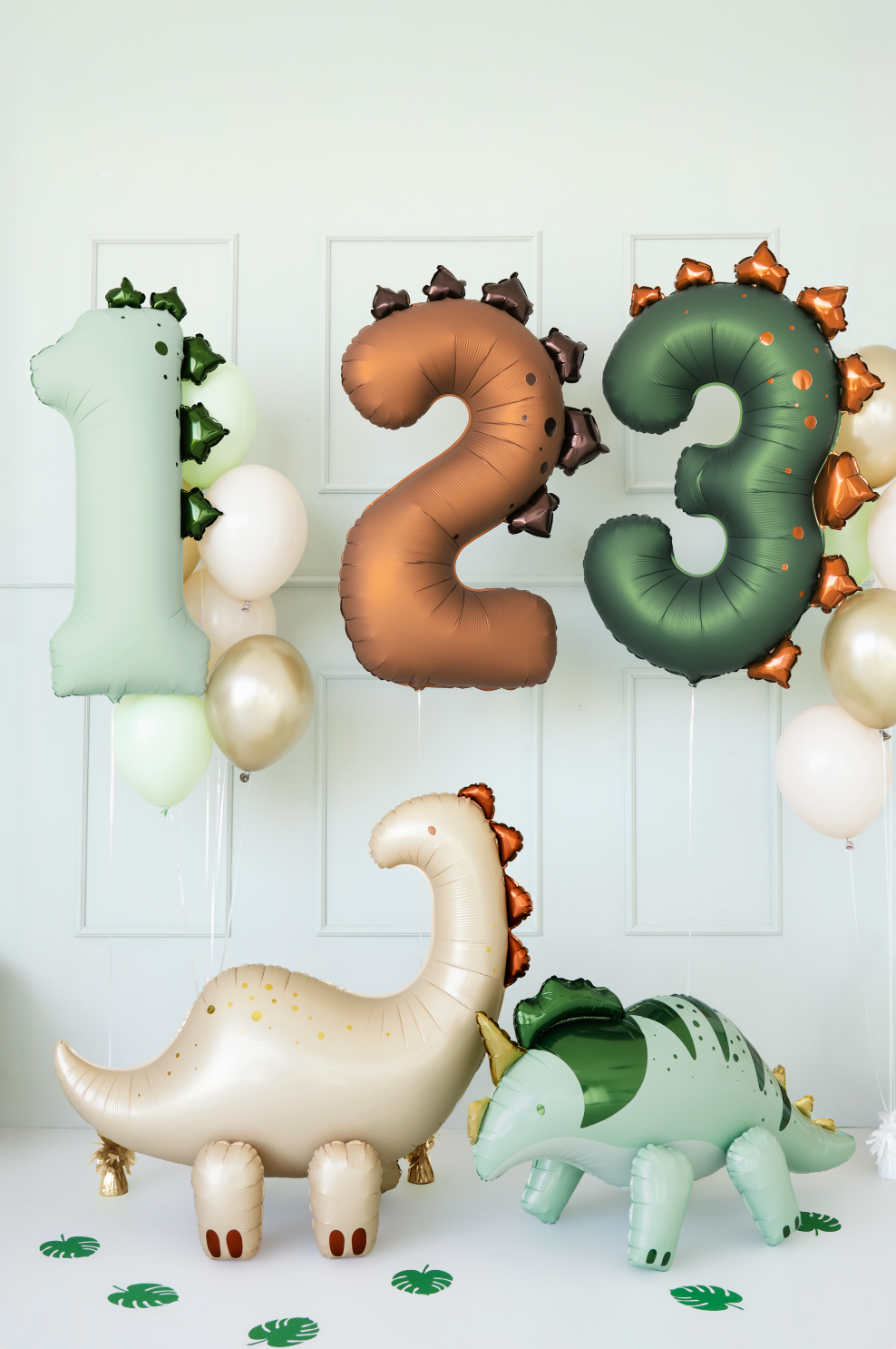 dino cijferballon feeestversiering verjaardag dinosaurus