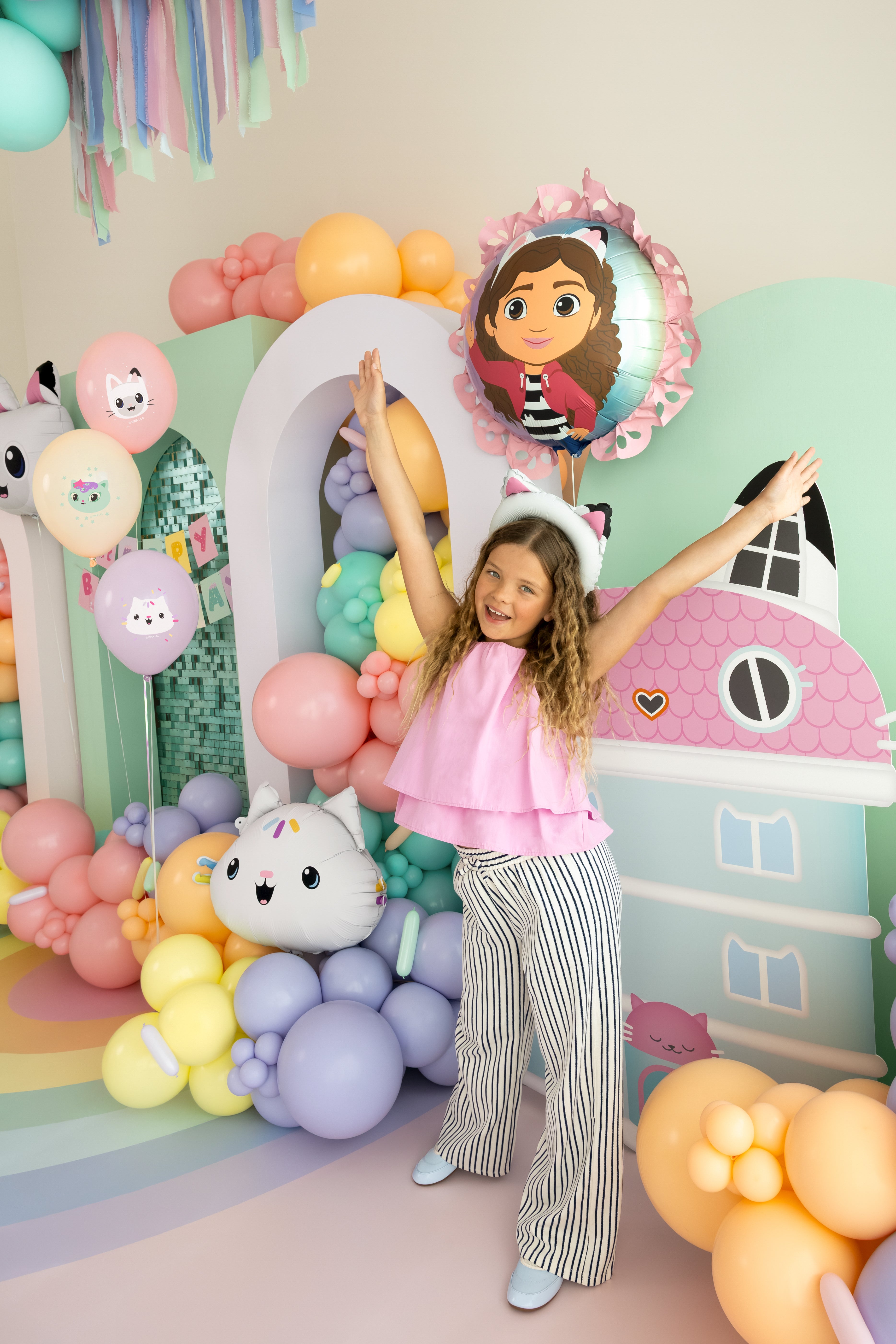 fabby's dollhouse poppenhuis folieballon ballon feest deco decoratie verjaardag