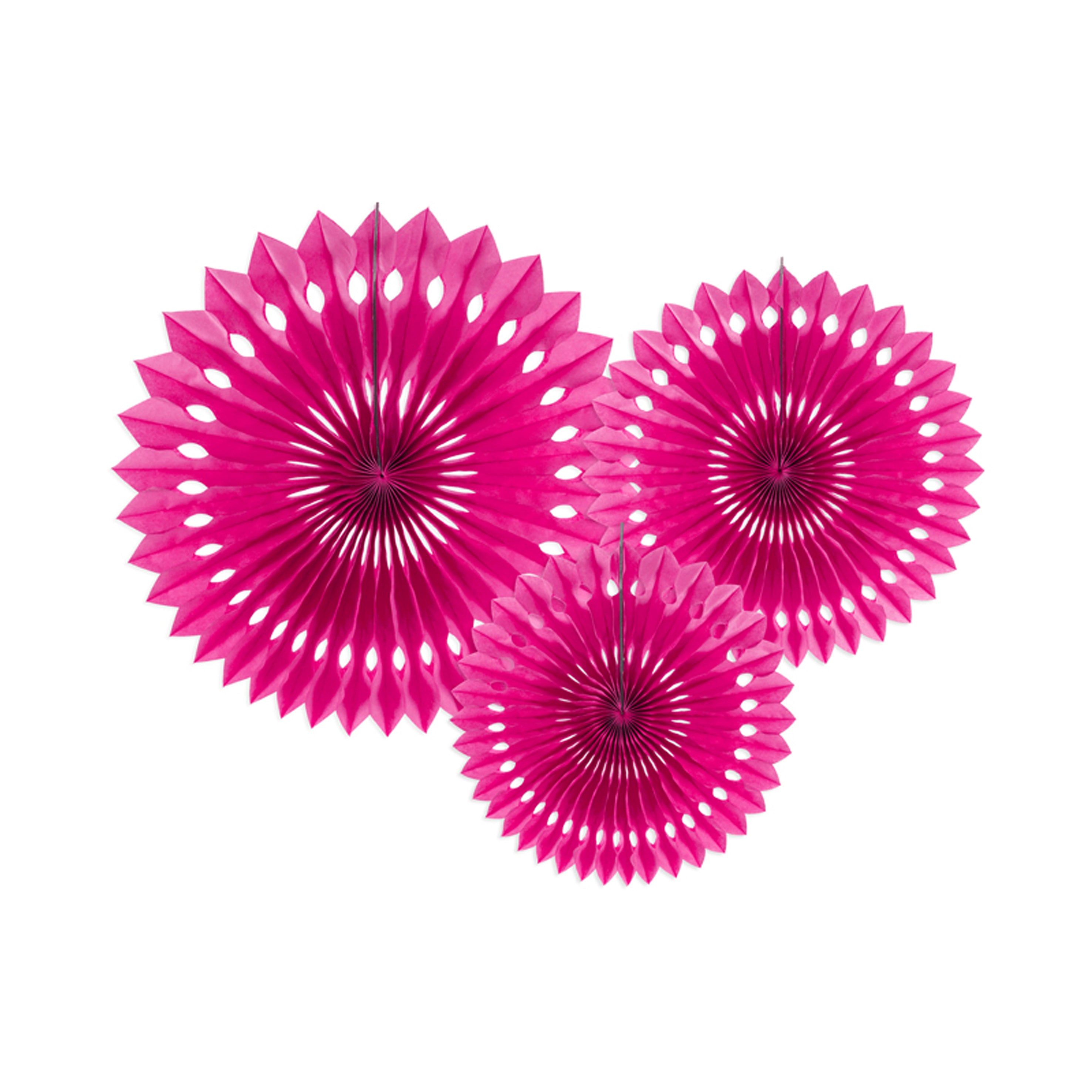 fans fushia roze hangdecoratie feest deco verjaardag