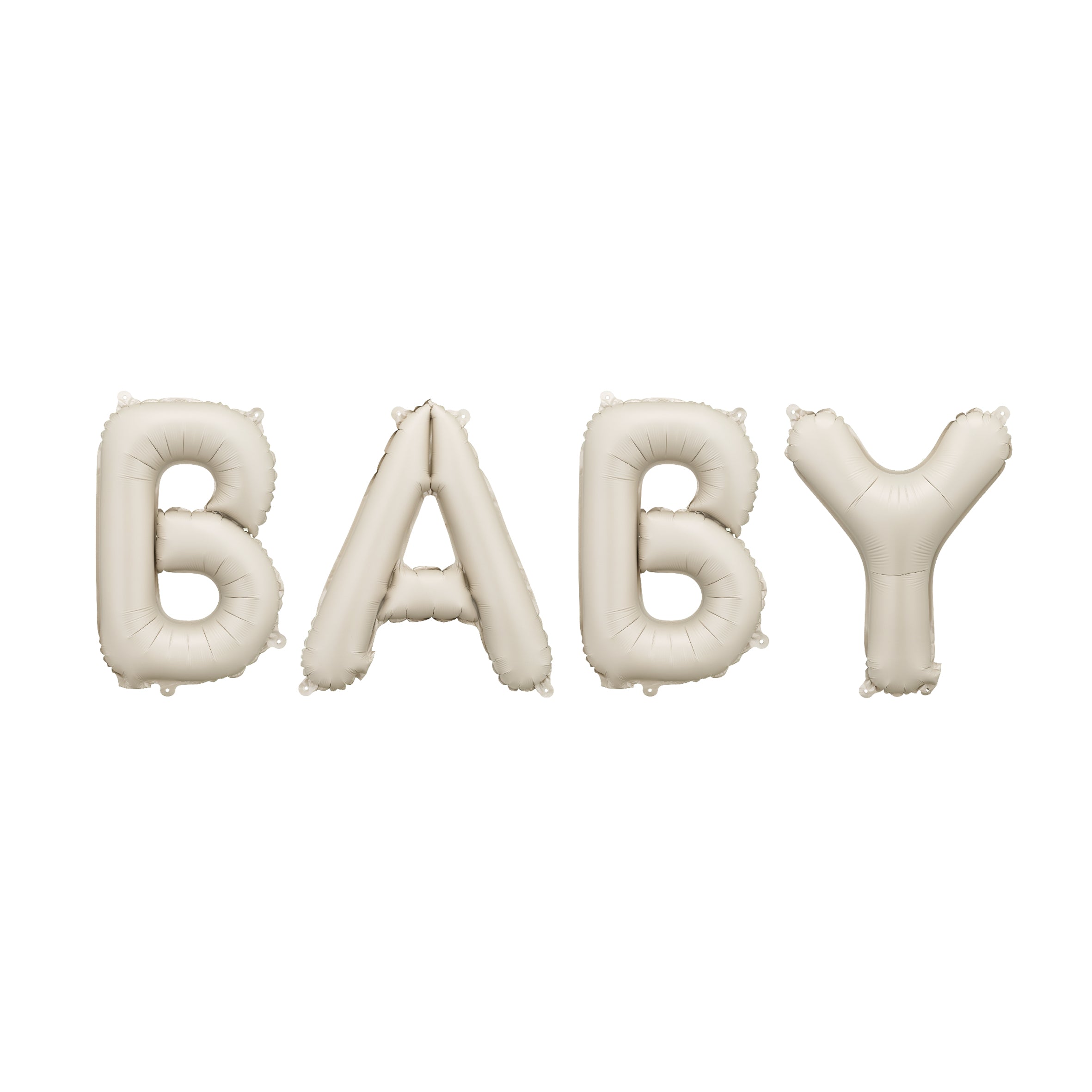 folieballon baby ecru babyborrel babyshower gender reveal