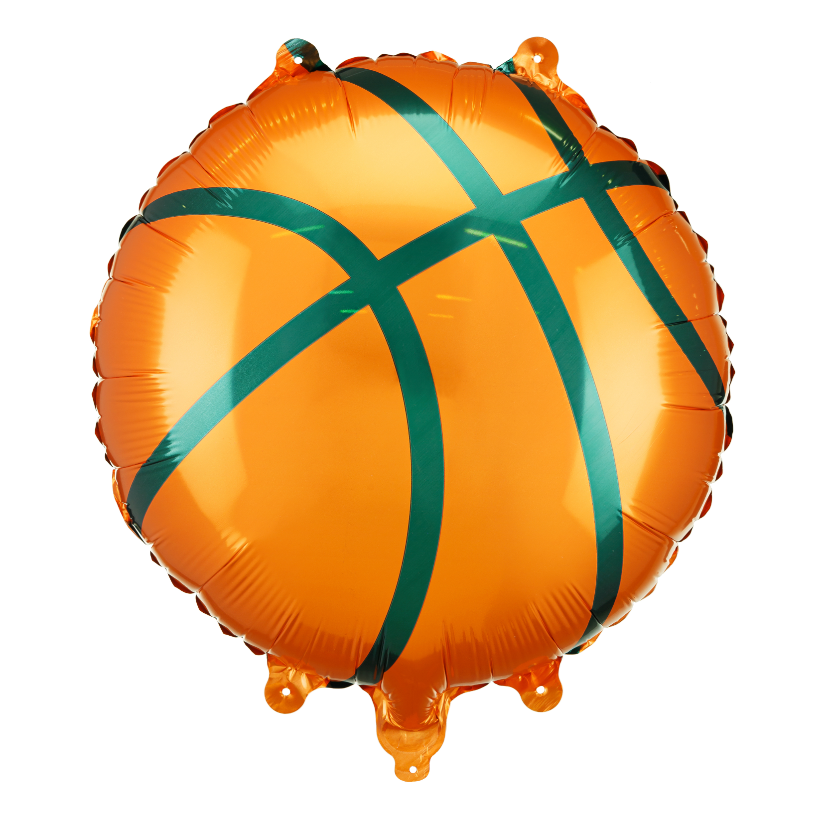folieballon basket basketbal sport feest deco decoratie verjaardag oranje zwart