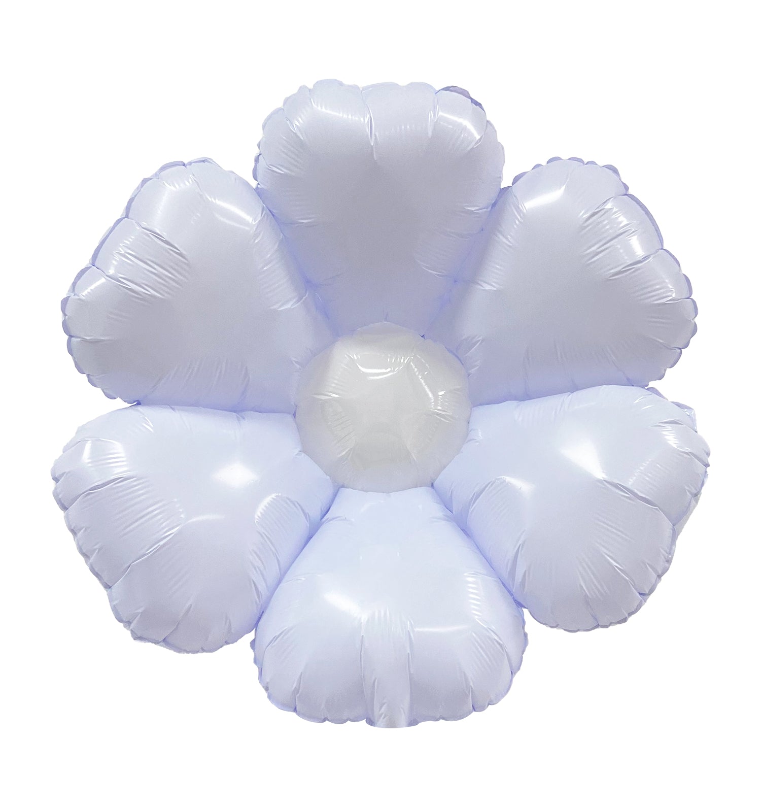 folieballon bloem lila paars pastel paars wit feest deco decoratie verjaardag