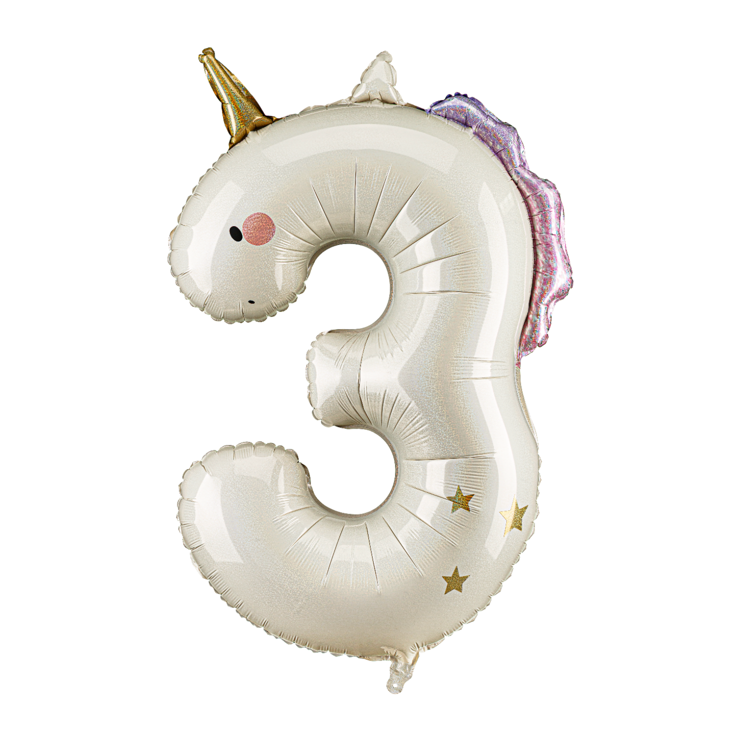 folieballon cijfer 3 eenhoorn unicorn eenhoorn feest deco decoatie verjaardag