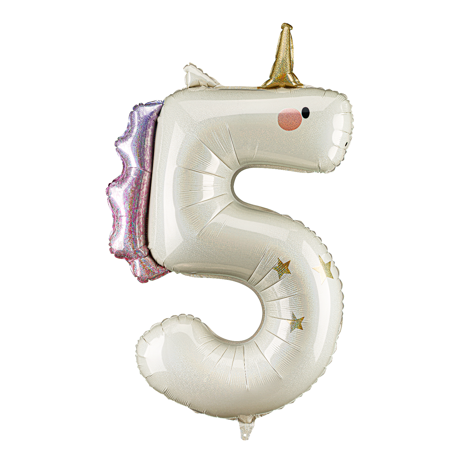 folieballon cijfer 5 eenhoorn unicorn eenhoorn feest deco decoatie verjaardag