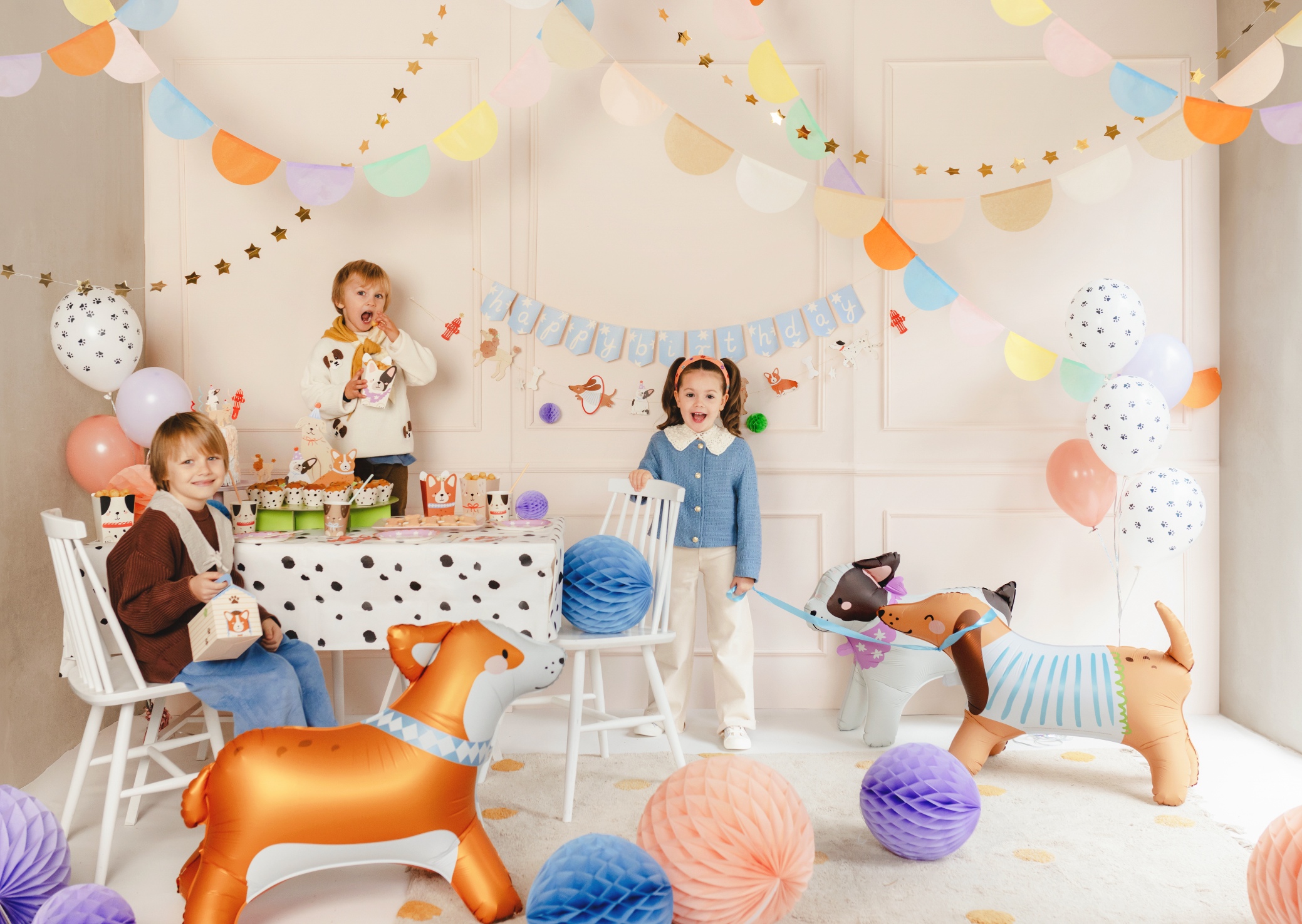 folieballon hond corgi puppy feest deco decoratie verjaardag ballon