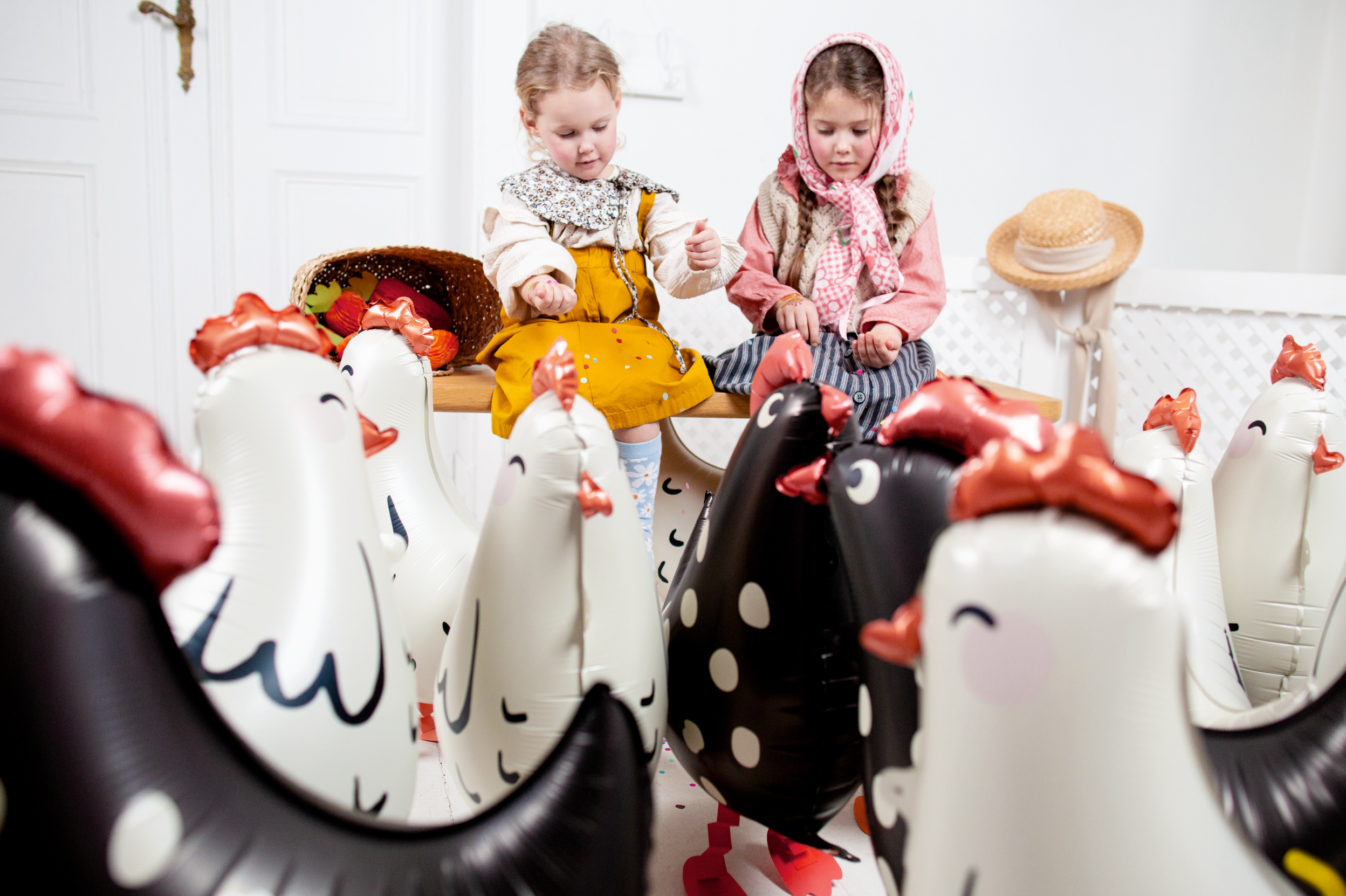 folieballon kip feest boerderij pasen ballon deco decoratie verjaardag