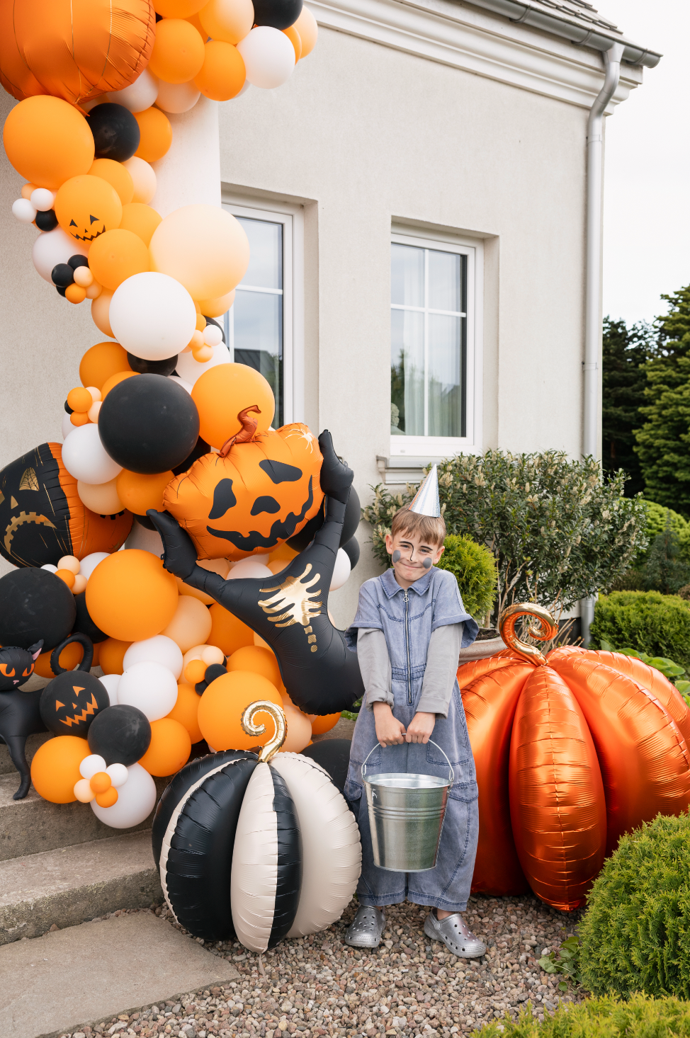 folieballon pompoen halloween herfst feest deco decoratie