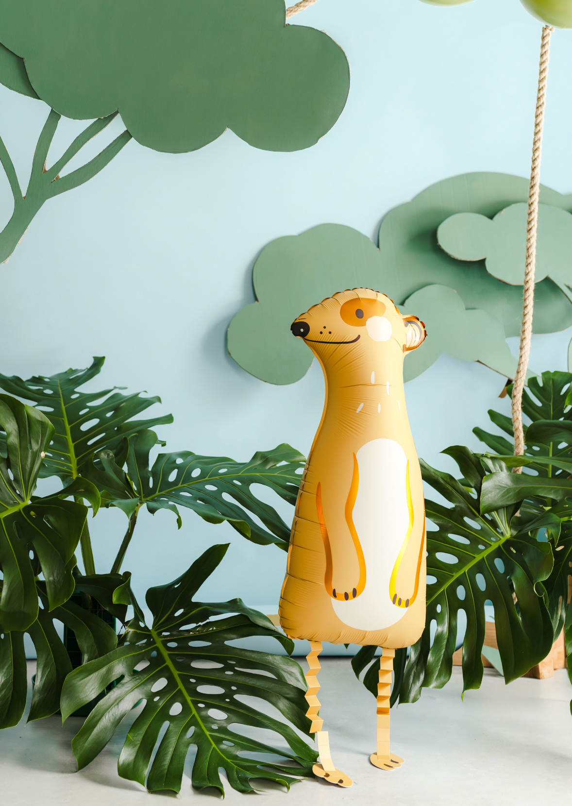 folieballon stokstaartje meerkat dieren jungle feest deco decoratie verjaardag