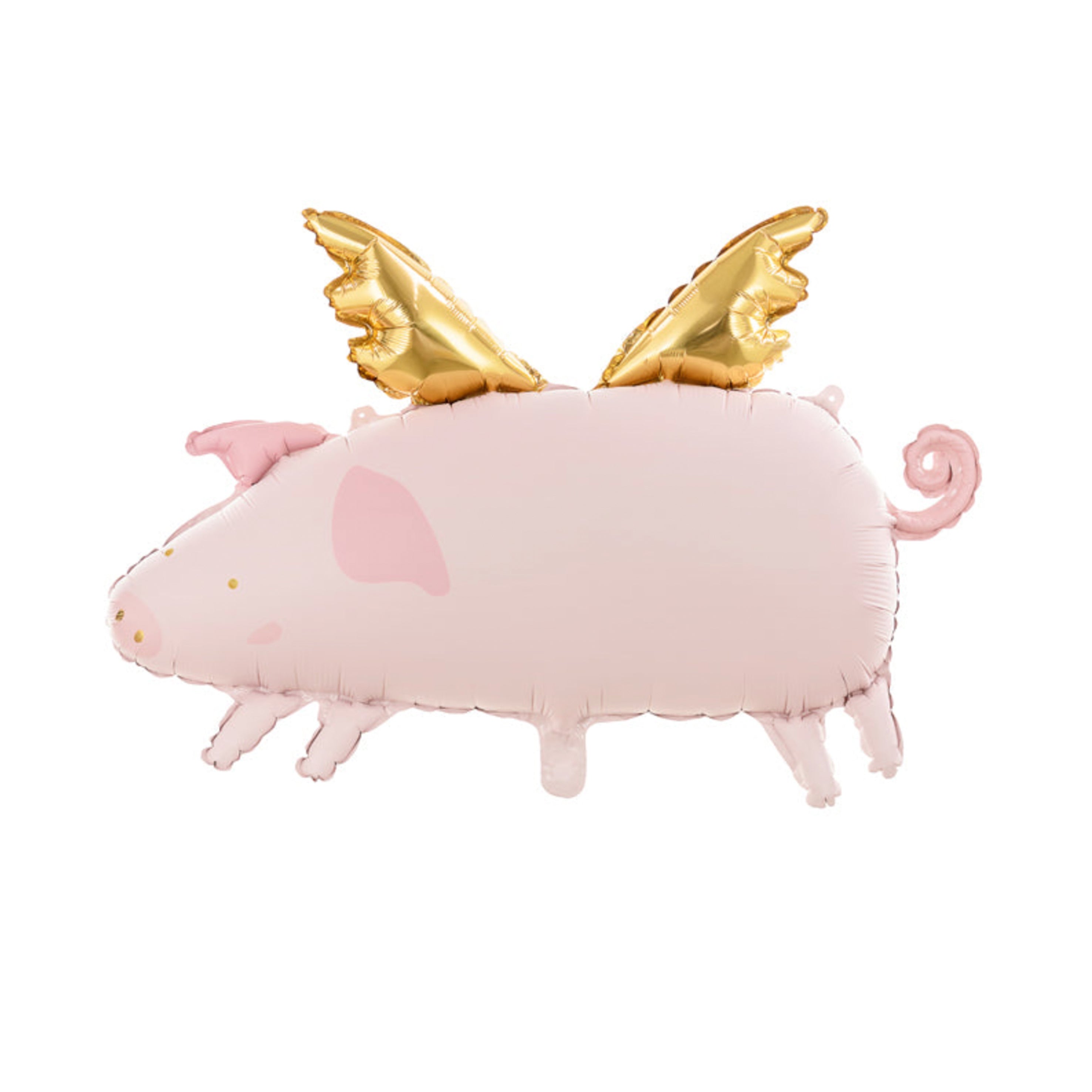folieballon_varken_vliegen_vleugels_goud_verjaardag_decoratie_feest