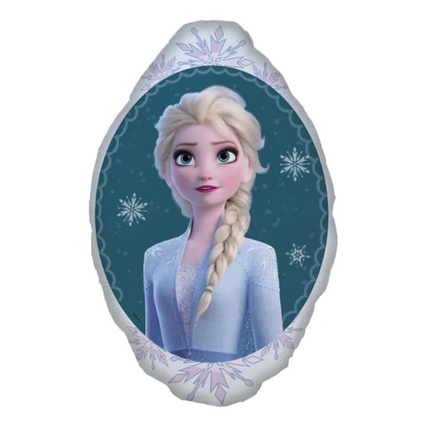 frozen elsa folieballon ballon feestversiering verjaardag deco decoratie zilver blauw wit blond prinses disney