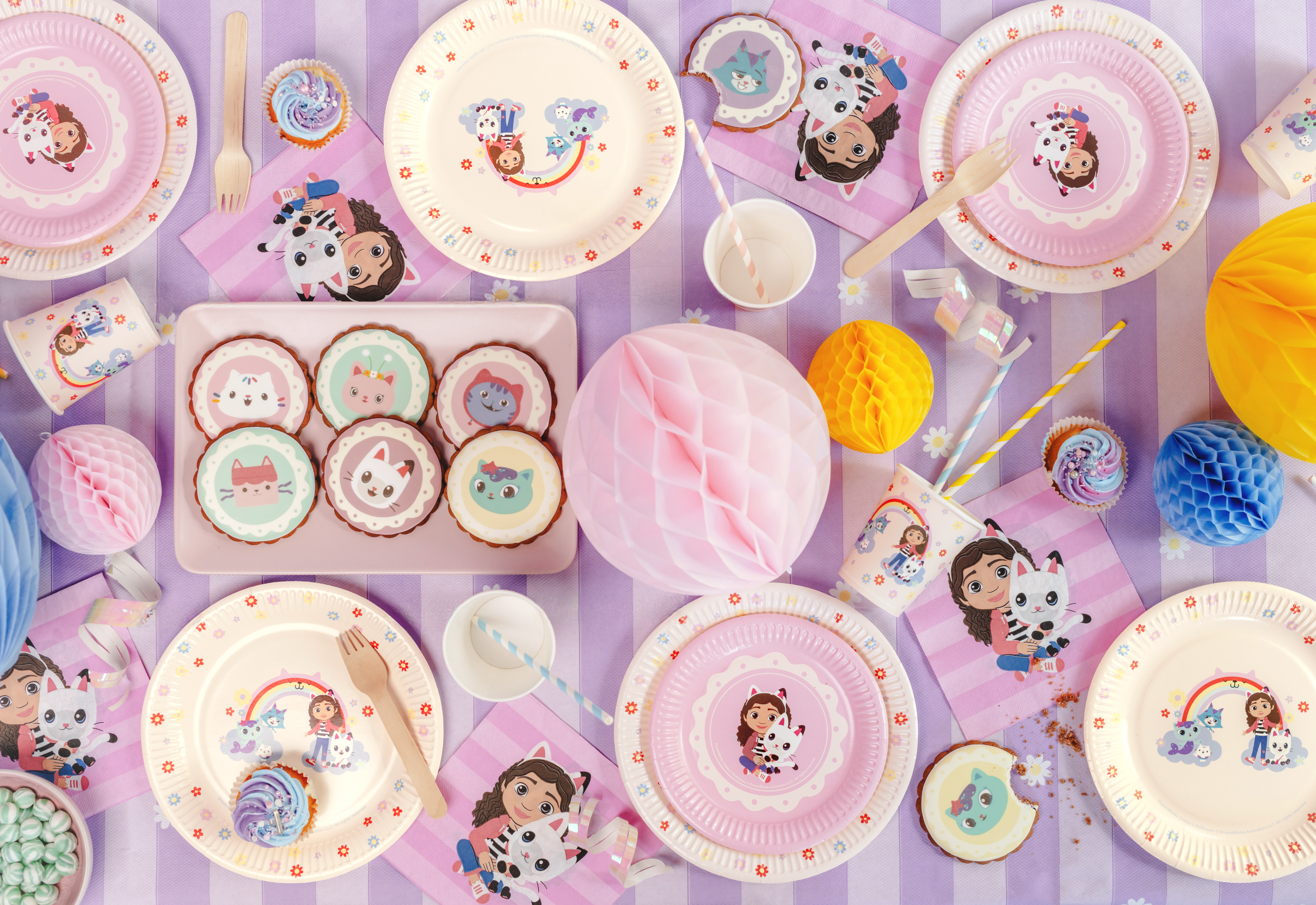 gabby's dollhouse poppenhuis servetten feest deco decoratie verjaardag