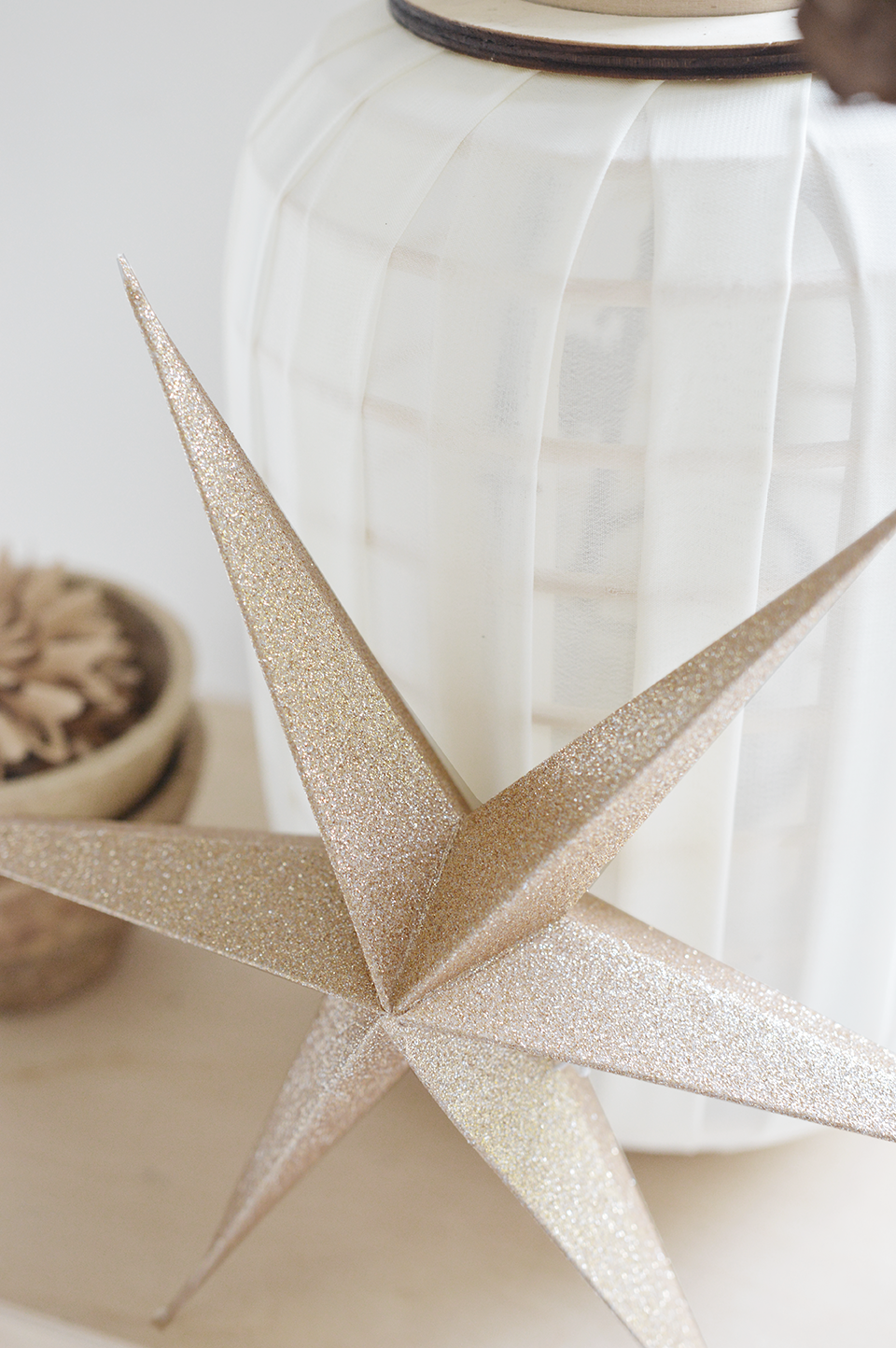 glitter gouden papieren luxe sterren 30cm 40cm deco Kerst