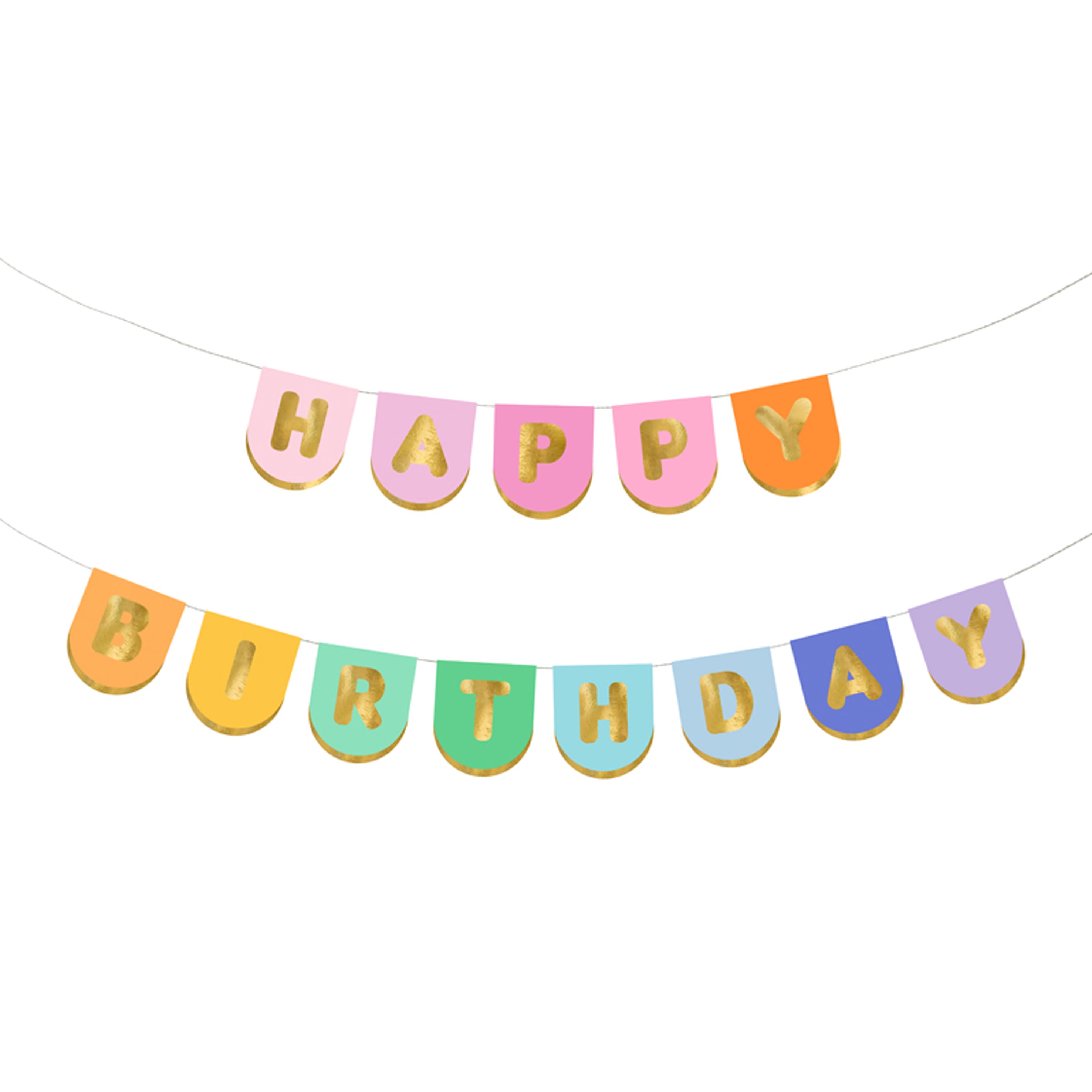 happybirthday slinger felle kleuren feest deco verjaardag