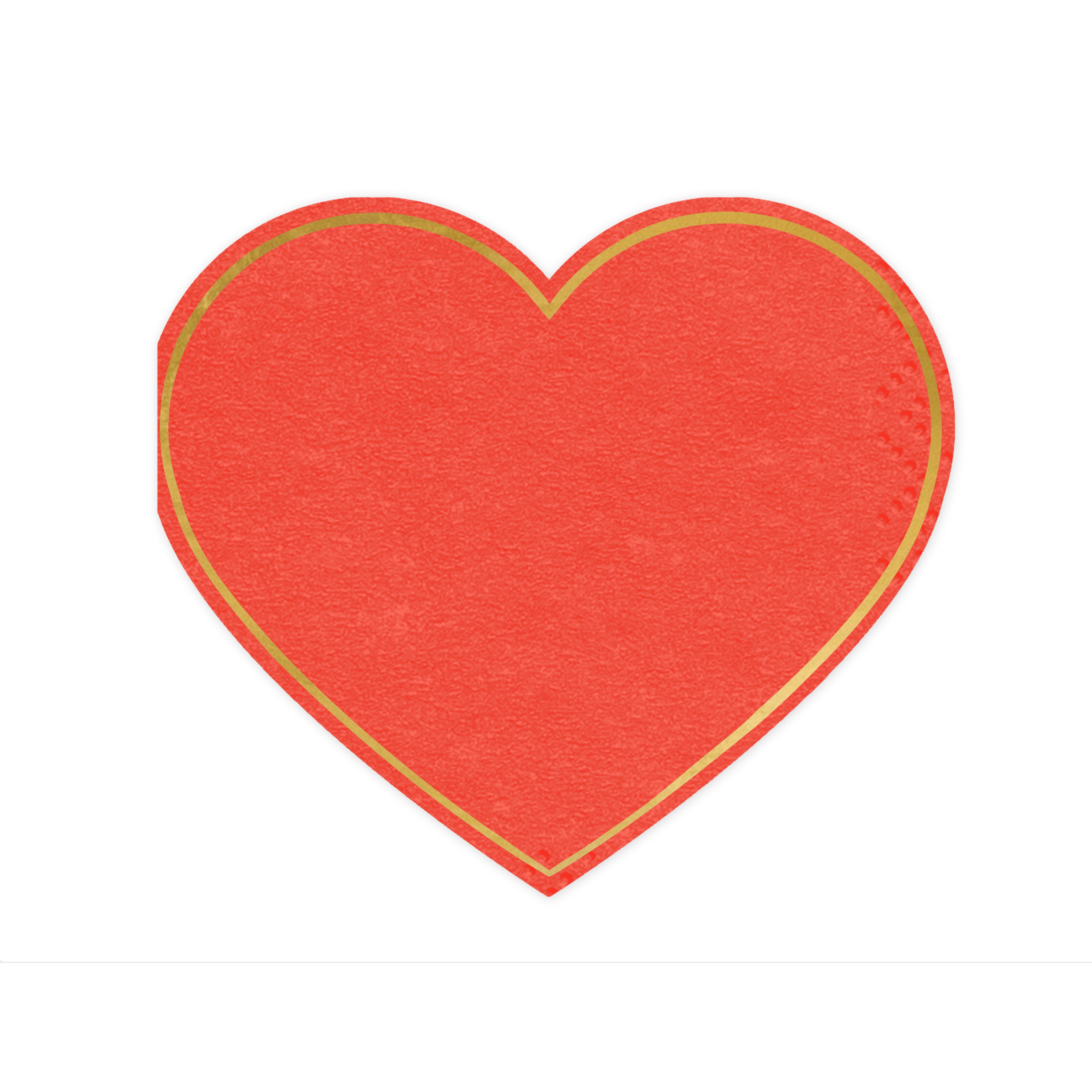 hart servetten rood met gouden rand feest deco decoratie valentijn liefde verjaardag